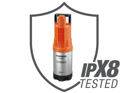 Stopień ochrony obudowy IPX8