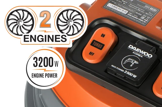 Tryb TURBO do 3200 W