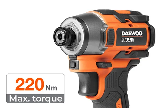 Moment obrotowy 220 Nm